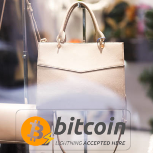 BITCOIN LIGHTNING ACCEPTED HERE Window Sticker (170x57mm)