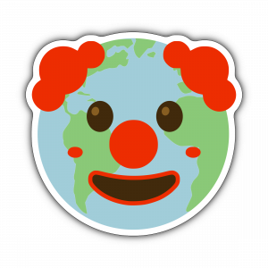 CLOWN WORLD Sticker (60mm)