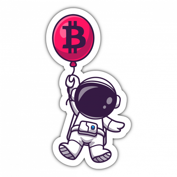 Full Set of 8 Bitcoin Astronaut Stickers - Image 7
