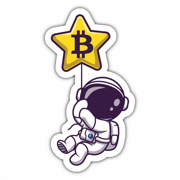 Full Set of 8 Bitcoin Astronaut Stickers - Image 8
