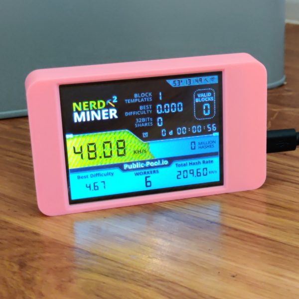 Large Format NerdMiner - 2.8" Screen with Pool Monitor - Image 15