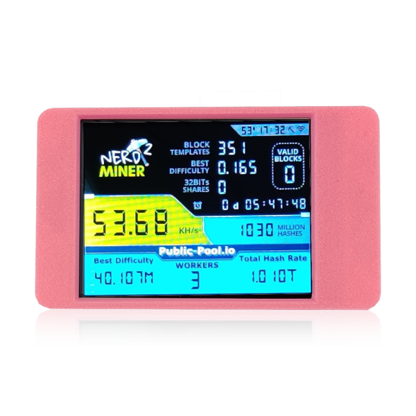 Large Format NerdMiner - 2.8" Screen with Pool Monitor - Image 7