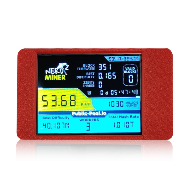 Large Format NerdMiner - 2.8" Screen with Pool Monitor - Image 5