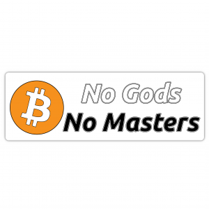 No Gods No Masters Sticker (100x33mm)
