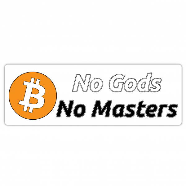 No Gods No Masters Sticker (100x33mm)