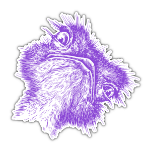 NOSTR Ostrich Head Sticker (70mm)