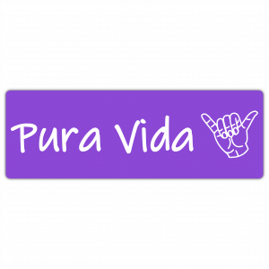 PURA VIDA Sticker (100x33mm)