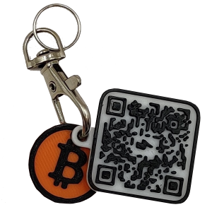 LNURL QR & NFC "Bolt Card" Keyring and Clasp (plus a free Trolley Token)