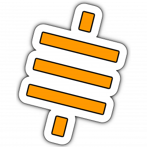 Sat Symbol Sticker (70mm)