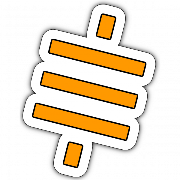 Sat Symbol Sticker (70mm)