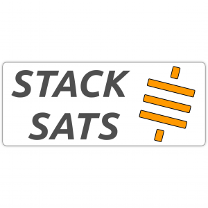 Stack Sats Sticker (100x50mm)