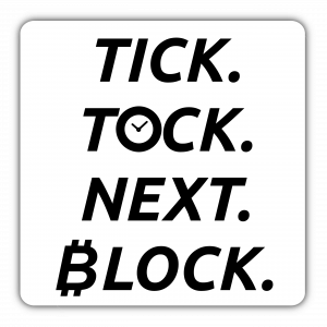 TICK TOCK NEXT BLOCK Sticker (60x60mm)