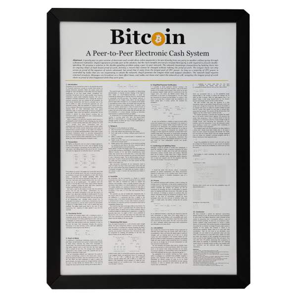 Bitcoin Whitepaper - Framed (A4) - Image 2