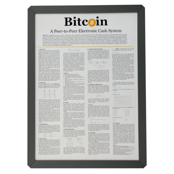 Bitcoin Whitepaper - Framed (A4) - Image 3