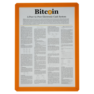 Bitcoin Whitepaper - Framed (A4)