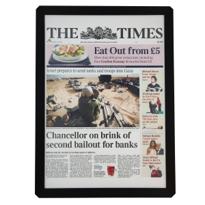 The Times - Framed (A4)