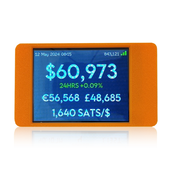 Bitcoin Price Ticker - 2.8" Screen